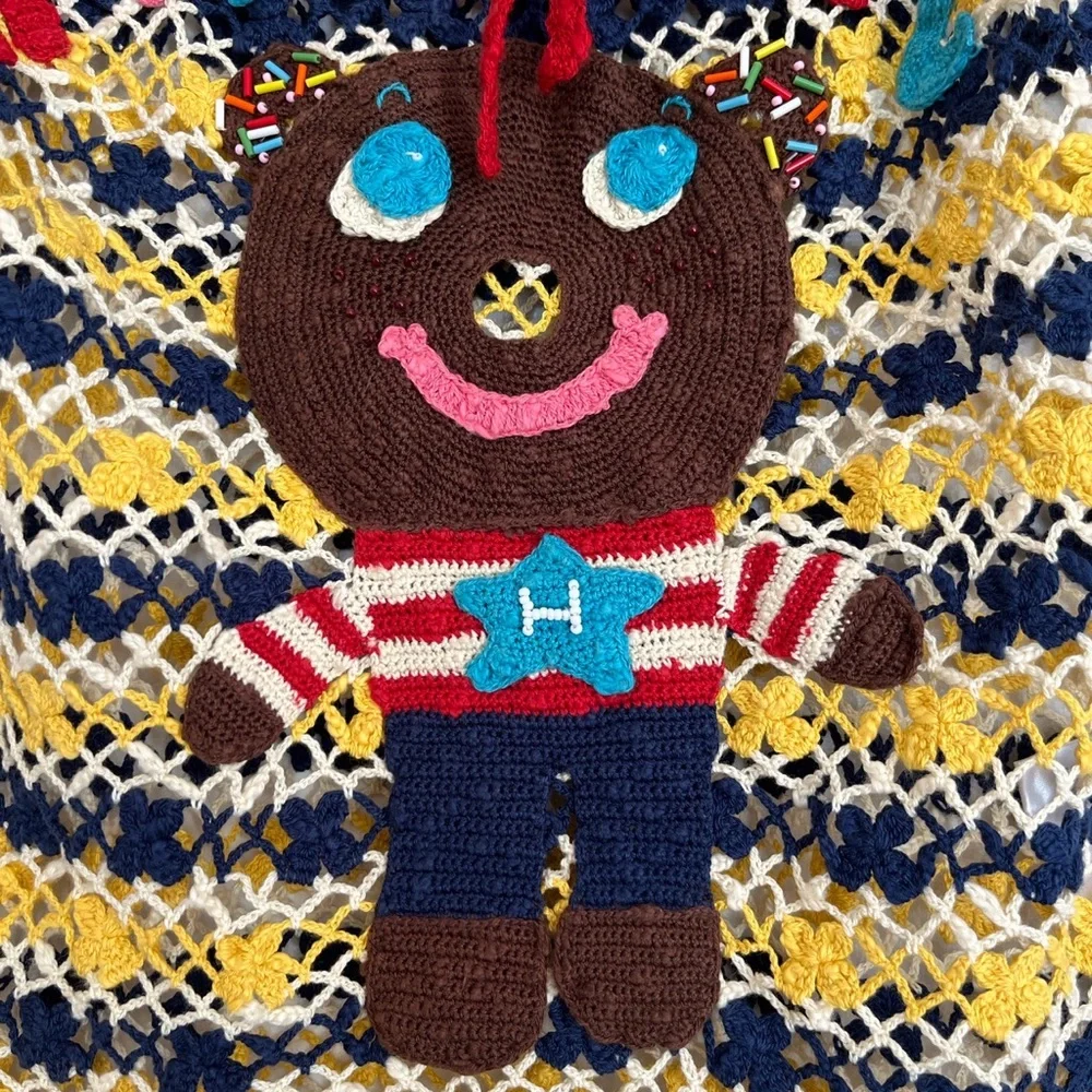 Hysteric Glamour Yellow Knit Bear Grunge Pops Tank Top - Picture 3 of 4